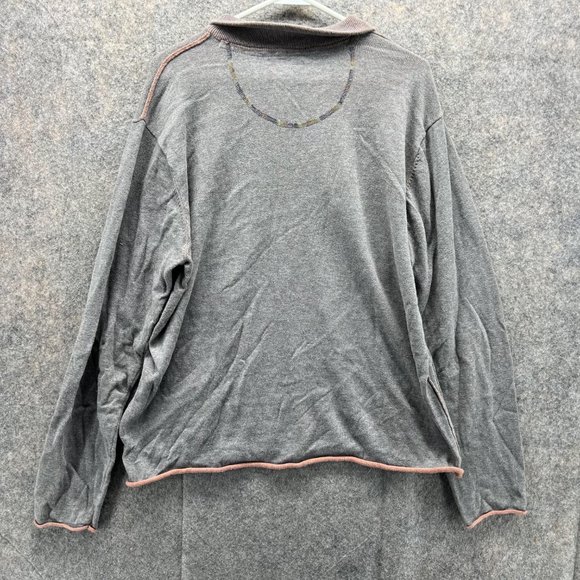 Carbon2Cobalt Polo Shirt Men Large Adult Gray Outdoors Long Sleeve Stretch - Picture 9 of 11